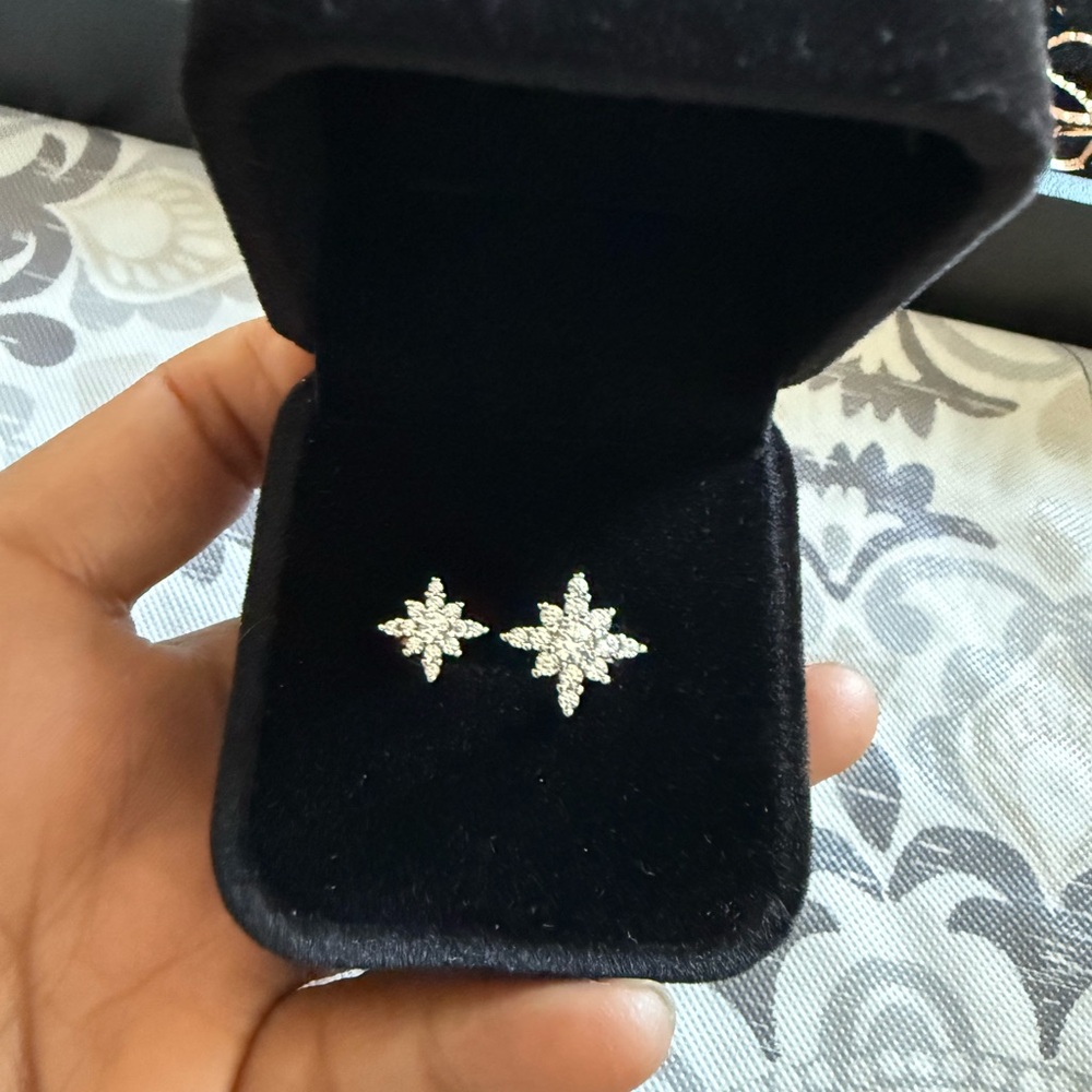 Sterling silver 925 Elegant Silver Star open Ring